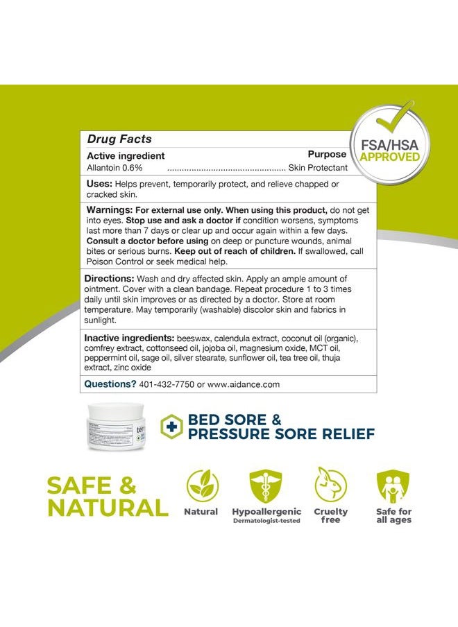 Terrasil Bed Sores Treatment Cream & Pressure Sores Cream – Natural Ingredients for Healing of Bedsores, Ulcers & Wounds, 3X Action for Fast Soothing Relief (1.5 oz jar)  - Image 5