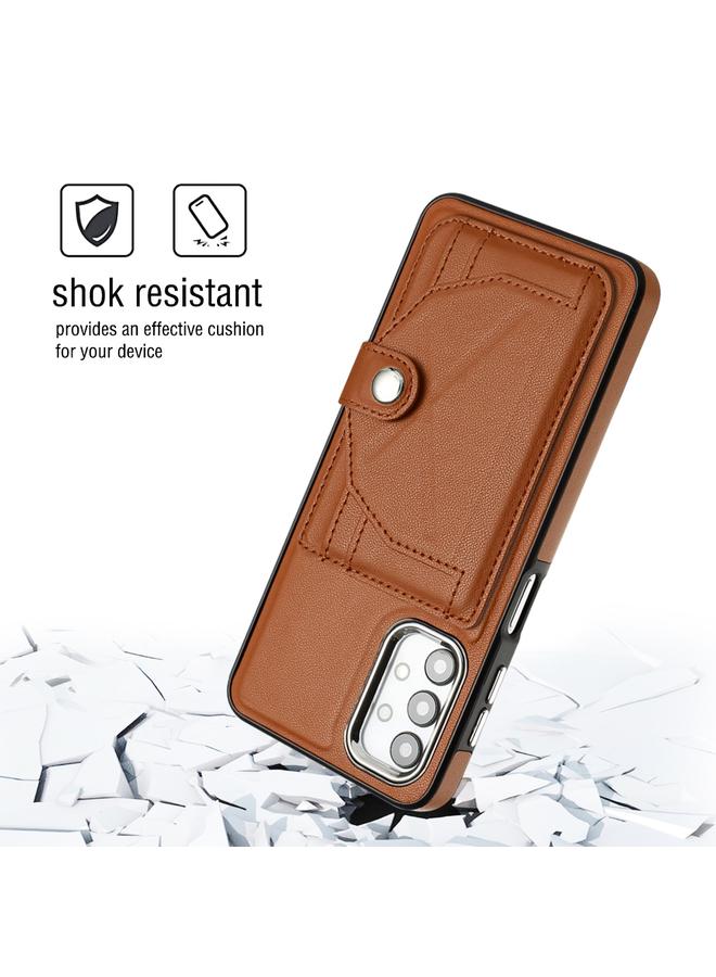 اس-توب جراب لهاتف Samsung Galaxy A23 4G / F23 5G / M23 5G جراب هاتف جلدي مقاوم للصدمات مع حامل بطاقة - Image 3