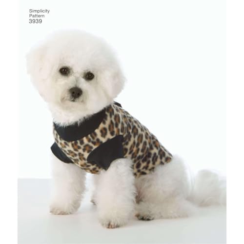 Simplicity Pajama and Coat Dog Clothing Sewing Pattern, Pet Sizes S-L - Image 4