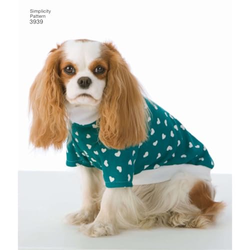 Simplicity Pajama and Coat Dog Clothing Sewing Pattern, Pet Sizes S-L - Image 5