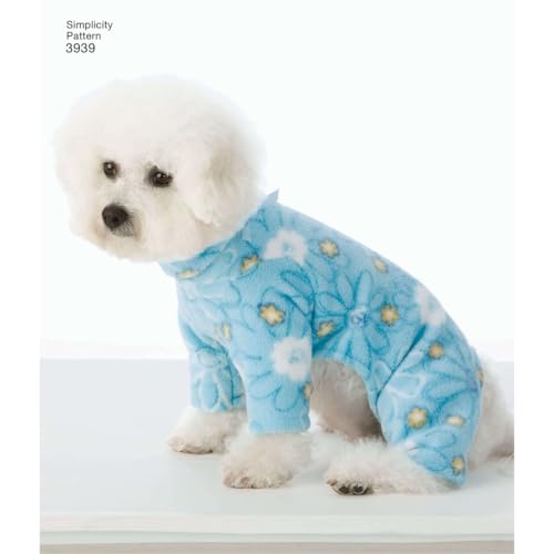 Simplicity Pajama and Coat Dog Clothing Sewing Pattern, Pet Sizes S-L - Image 3