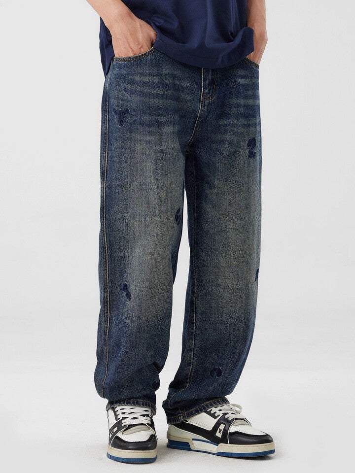 Unisex Casual Daily Denim Jeans - Image 2