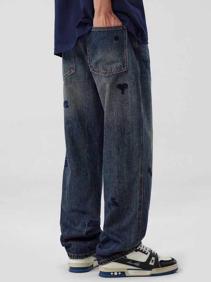 Unisex Casual Daily Denim Jeans - Image 3