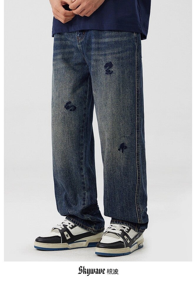 Unisex Casual Daily Denim Jeans - Image 1