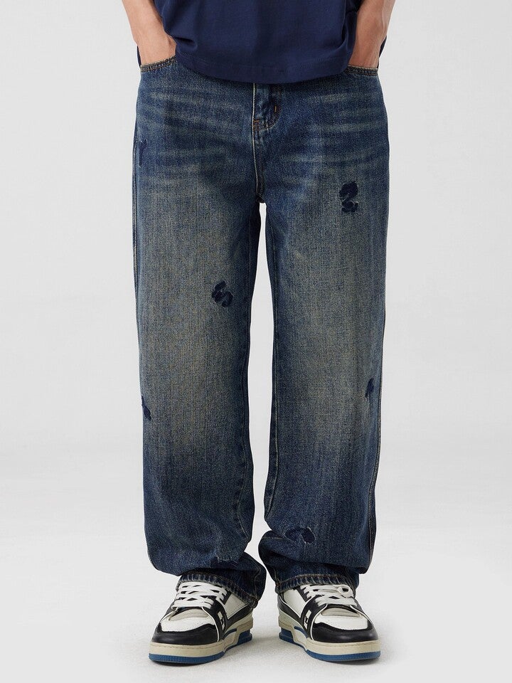 Unisex Casual Daily Denim Jeans - Image 4