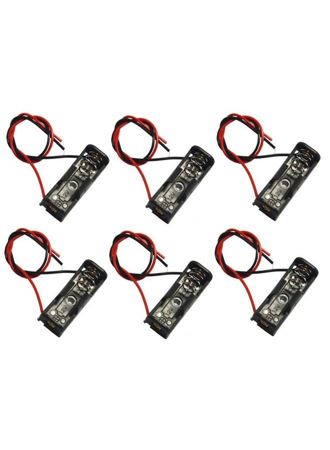 Lampvpath (Pack Of 6) A23 Battery Holder, 12V 23A Case With Leads Wires - Image 1