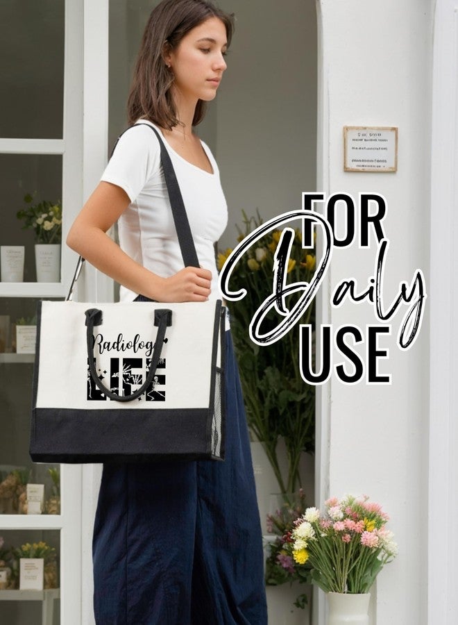 InnoBeta Radiology Gift Canvas Tote Bag for Women, Tote Bag for Radiologist - Image 3