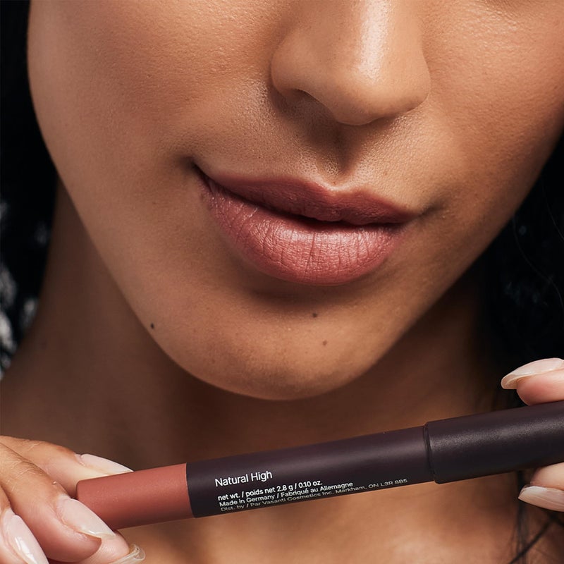 VASANTI Cosmetics Matte Crush Lipstick Pencil (Natural High - Nude Beige) - Long lasting, Water resisitant & Smudge proof - High Pigmented, Soft Matte Lip Liner Makeup - Image 2
