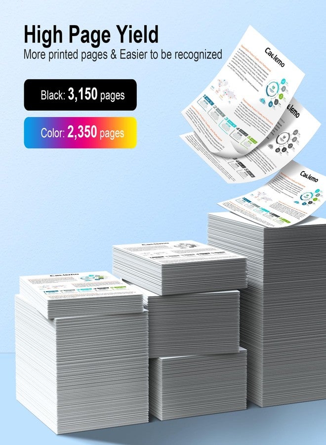 Caclemo 067H 067 Toner Cartridge Set MF656cdw High Yield for Canon 067 Toner Cartridge Set Toner 067 067H Compatible with Canon imageCLASS MF656cdw Toner MF654cdw MF653Cdw LBP633Cdw, 4 Pack CRG-067H CRG-067 - Image 2