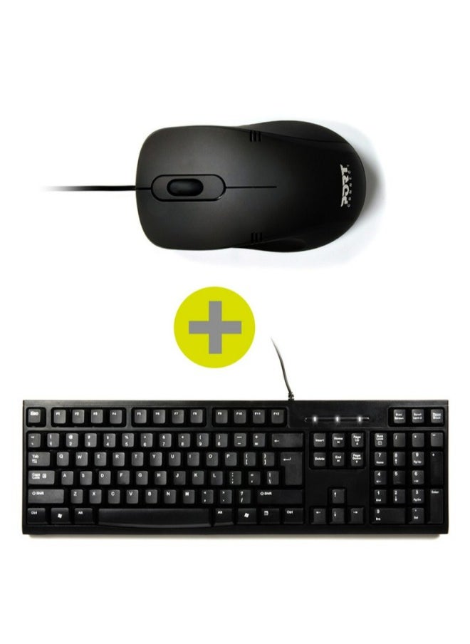 PORT Designs - مجموعة USB السلكية: لوحة مفاتيح وماوس Qwerty - متوافقة مع Windows - Image 1