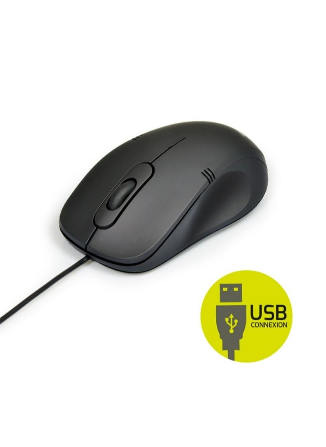 PORT Designs - مجموعة USB السلكية: لوحة مفاتيح وماوس Qwerty - متوافقة مع Windows - Image 1