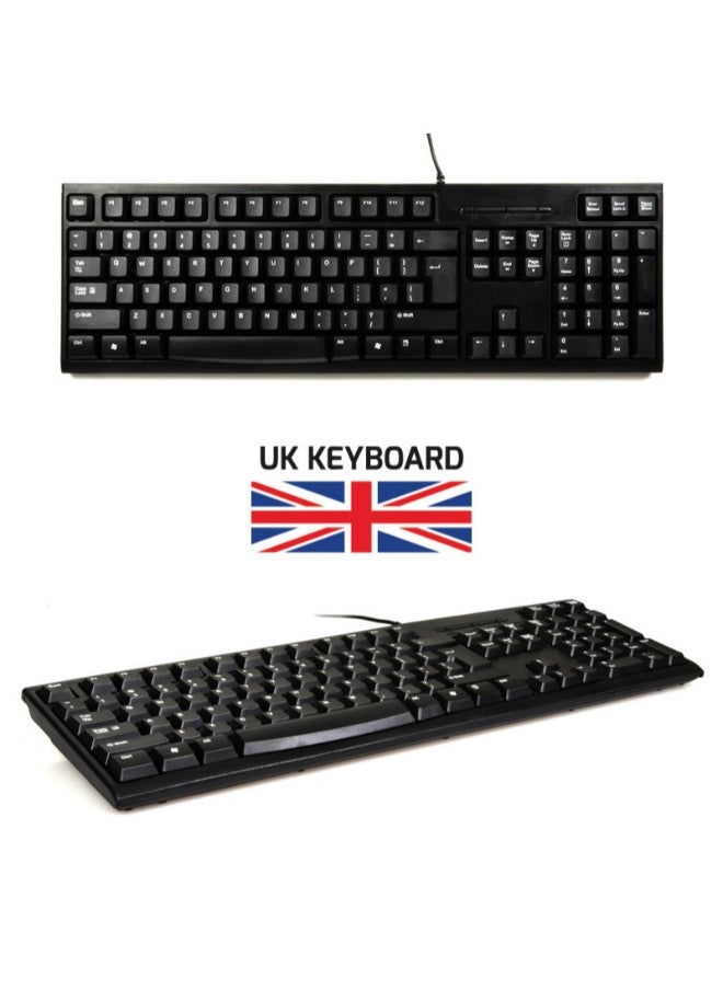 PORT Designs - مجموعة USB السلكية: لوحة مفاتيح وماوس Qwerty - متوافقة مع Windows - Image 1