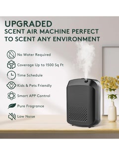 Necomi Home Smart Scent Air Machine, Bluetooth Hotel Series Diffuser ,Anhydrous Essential Oil Diffuser 400ml Cold Air Scent Diffuser For Hotels, Offices, Homes, Spas, Bathrooms (Black)  - Image 5