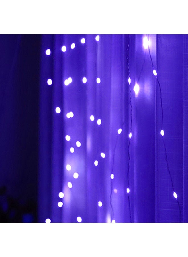 إسكدنيا شريط إضاءة LED بتصميم ستارة على شكل شلال مزود بمنفذ USB وجهاز تحكم عن بعد من 300 قطعة أبيض - Image 3