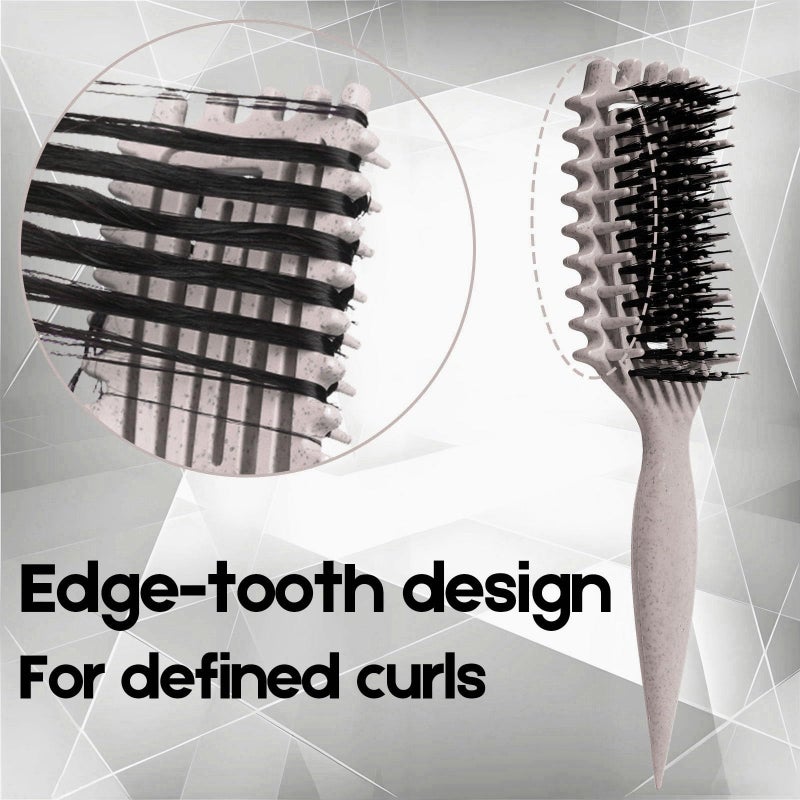 MMBVSZ Curly Hair Brush Candybrush Curl Defining Brush for Detangling Shaping and Defining Curls for Women, Men, Wet & Dry Hair (Black Beige) - Image 4