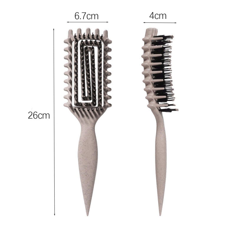 MMBVSZ Curly Hair Brush Candybrush Curl Defining Brush for Detangling Shaping and Defining Curls for Women, Men, Wet & Dry Hair (Black Beige) - Image 3