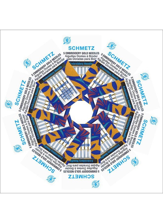 Schmetz 50 Schmetz Gold Embroidery Sewing Machine Needles - Size 75/11 - Box of 10 Cards - Image 2