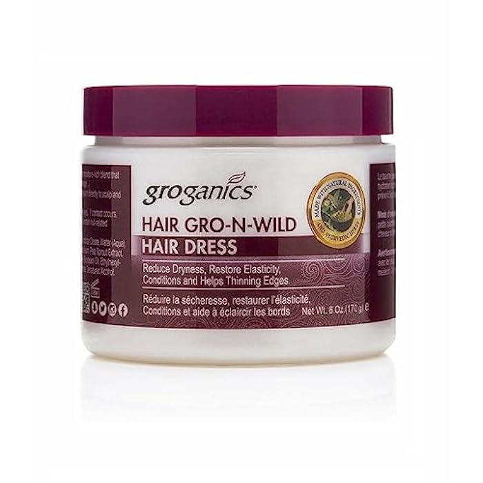 Groganics كريم ترطيب الشعر غروغانكس هير غرو-إن-وايلد، 6 أونصات (عبوة من 2) - Image 2