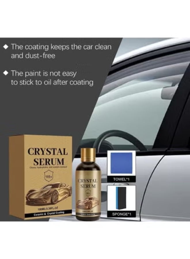 ATRJSZ Ceramic Car Seal Kit - Crystal Serum, 100ml High Performance Ceramic Sealant for Cars, 9+ Hours Ceramic and Crystal Protection, Shiny, Water Resistant and Scratch Resistant (2Set) - Image 2