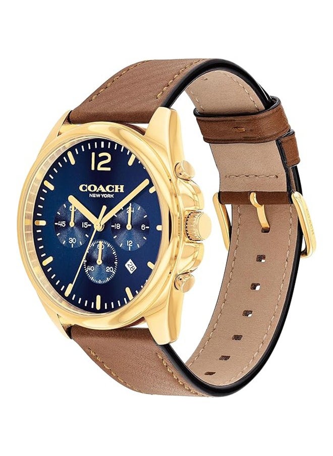 COACH ساعة يد كرونوغراف دائرية الشكل للرجال 14602629 33 ملم  - Image 1