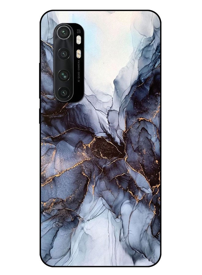 EYE CATCH Printed Protective Case Cover For Xiaomi Mi Note 10 Lite -  Black Marble Texture - Image 1