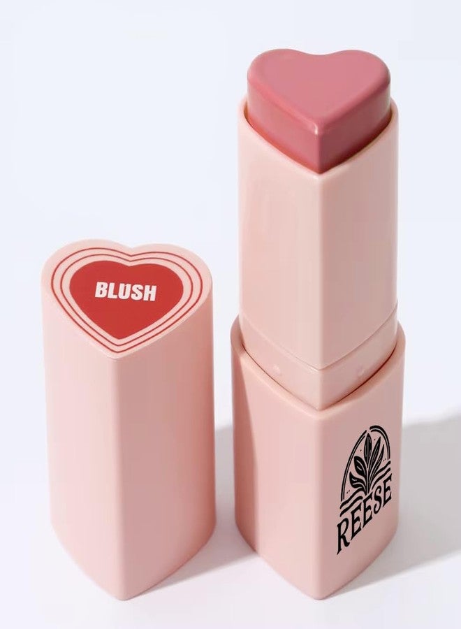 Reese 3-in-1 Multifunction Blush Stick - Blush, Lip Tint, Eye Shadow - Creamy, Long-Lasting, Easy Application for a Flawless Look | Dried Rose - Image 2