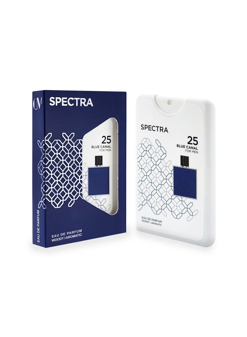 Spectra Pocket 025 Blue Canal EDP Perfume For Men - 18ml - Image 1