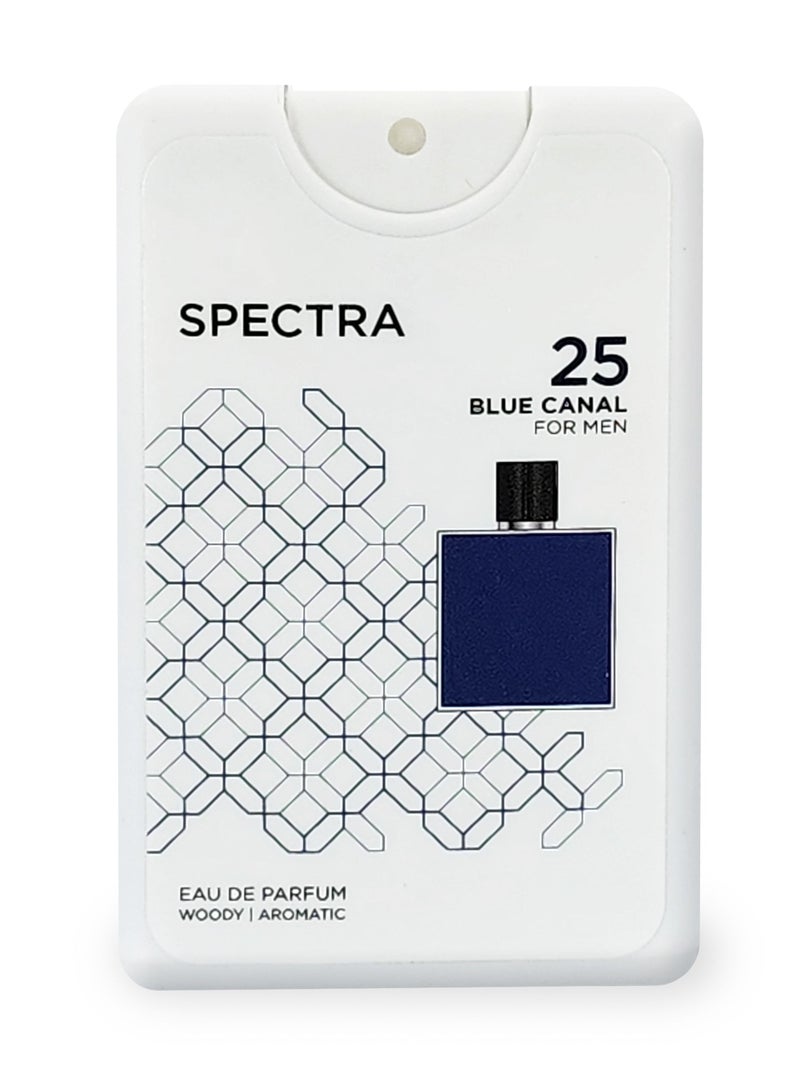 Spectra Pocket 025 Blue Canal EDP Perfume For Men - 18ml - Image 2