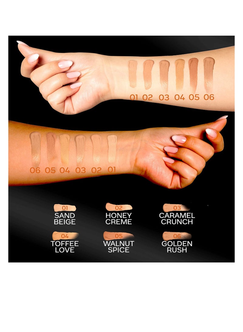 FACESCANADA Ultime Pro HD Medium Coverage All Skin Type Concealer  Walnut Spice 3.8ml Natural Matte Finish 12HR Long Stay Blemishes Blends Easily  Orange  Vitamin C Enriched - Image 2