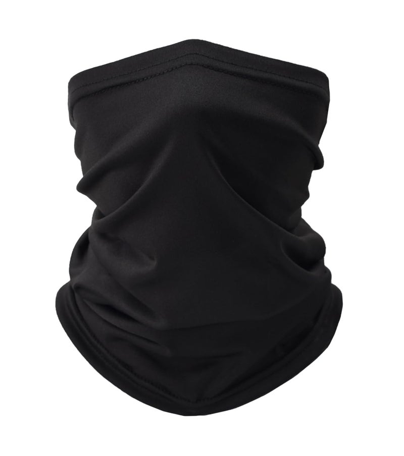 SRLLBBY Fishing Neck Gaiter, Sun Protection Face Mask, Cooling Neck Shield Scarf Cycling Balaclava Bandana for Men and Women (Black) - Image 1