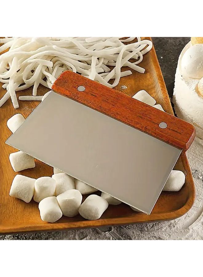 1 Pcs Stainless Steel Multifunctional Kitchen Scraper Dough Cutter Vegetable Cutter Food Safety Metal Kitchen Tool - Image 1