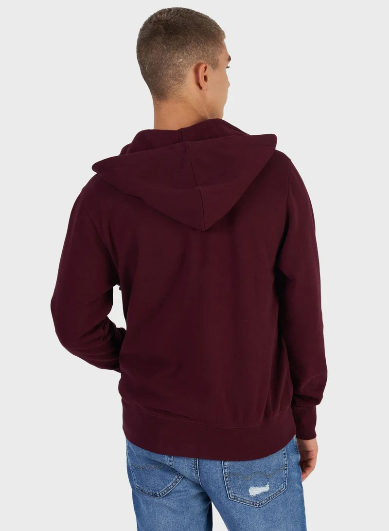 American Eagle Zip Through Hoodie