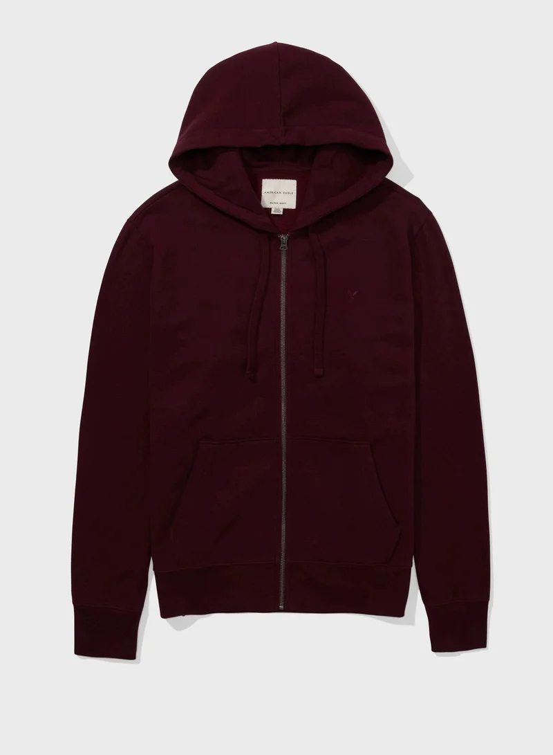 American Eagle Zip Through Hoodie