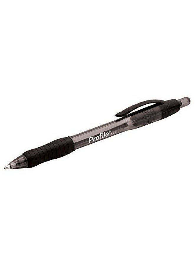 Paper Mate Profile Retractable Ballpoint Pens, 1.4Mm, Bold Point, 6-Count (Black)  - Image 2