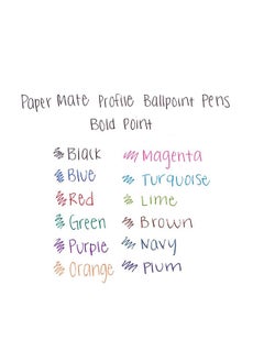 Paper Mate Profile Retractable Ballpoint Pens, 1.4Mm, Bold Point, 6-Count (Black)  - Image 5