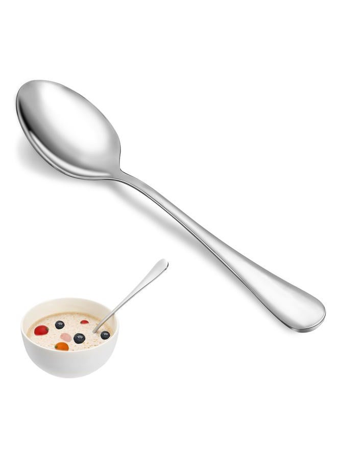 MUTNITT Dinner Spoon Set, 16 Pcs 7.3" Tablespoons, Premium Food Grade 18/10 Stainless Steel, Durable, Mirror Finish & Dishwasher Safe, Use for Home, Restaurant - Image 1