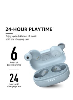 TOZO TOZO A1 Mini Wireless Earbuds Bluetooth 5.3 in Ear Light-Weight Headphones Built-in Microphone, IPX5 Waterproof, Immersive Premium Sound Long Distance Connection Headset with Charging Case, Blue  - Image 3