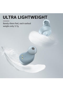 TOZO TOZO A1 Mini Wireless Earbuds Bluetooth 5.3 in Ear Light-Weight Headphones Built-in Microphone, IPX5 Waterproof, Immersive Premium Sound Long Distance Connection Headset with Charging Case, Blue  - Image 4