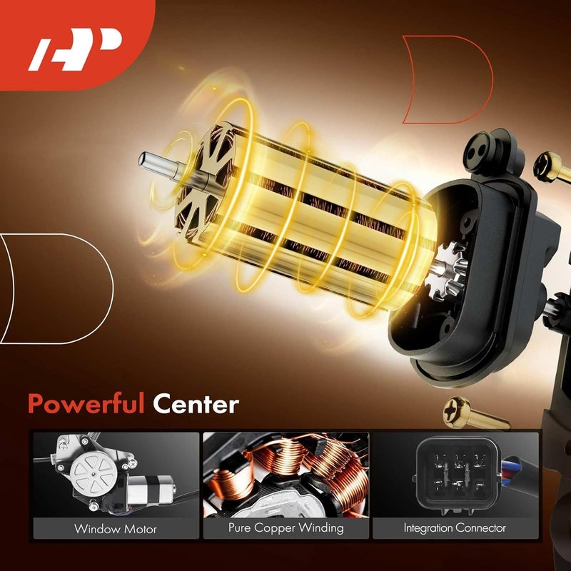 A-Premium Power Electric Window Regulator with Motor for Acura TSX 2004-2008 Sedan Front Driver Side - Image 4