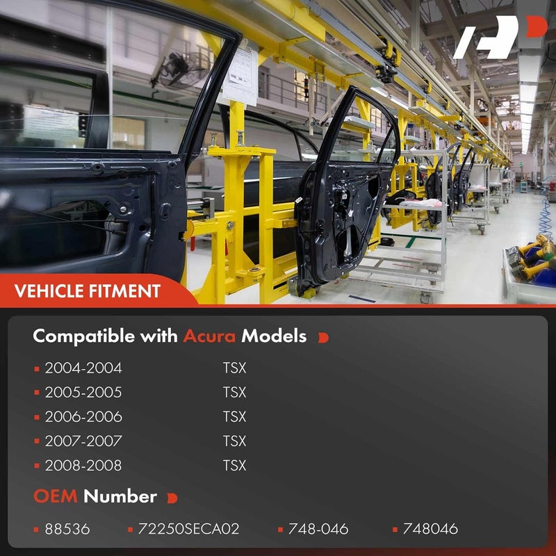 A-Premium Power Electric Window Regulator with Motor for Acura TSX 2004-2008 Sedan Front Driver Side - Image 3