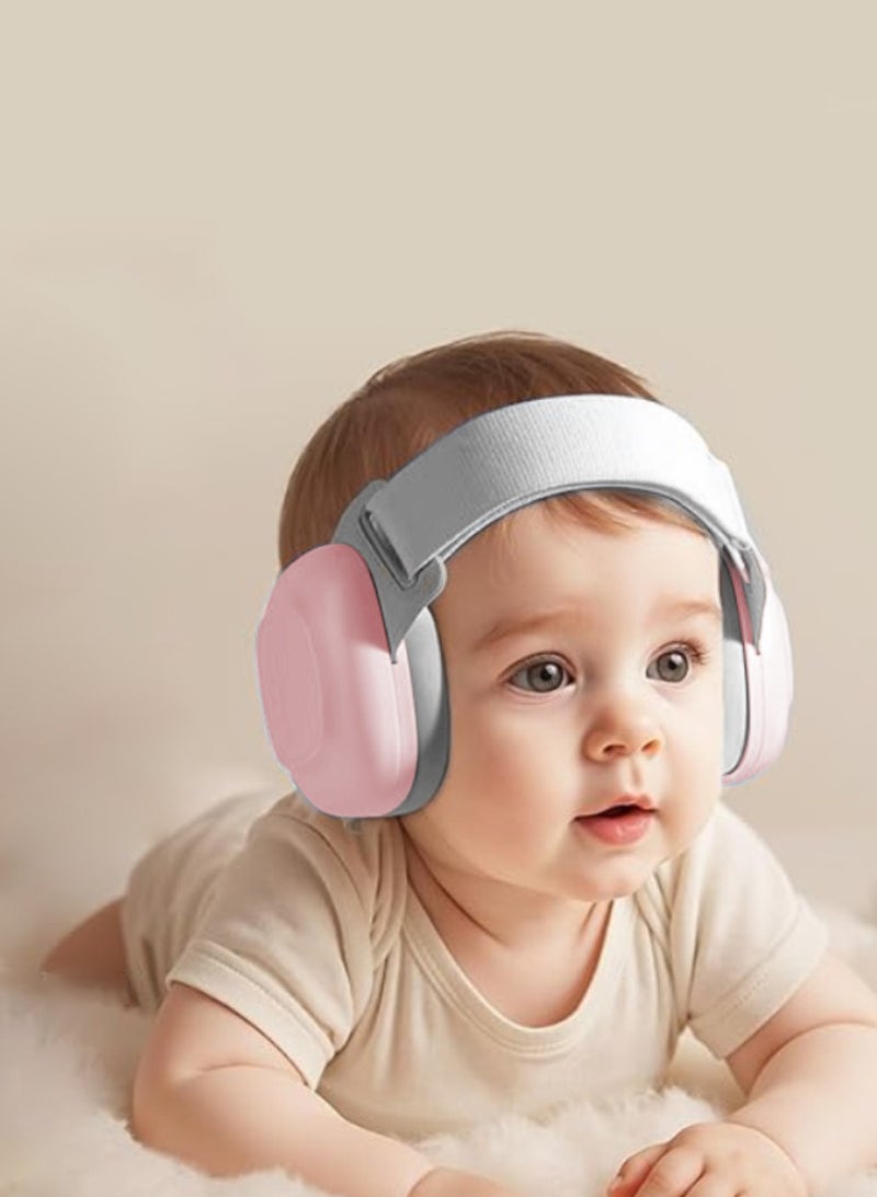 Soft Touch Baby Ear Muffs, Baby Headset, Baby Plane Ear Muffs Noise Protection for Infant and Babies 0- 48 Months, Baby Earplug, 24dB Sound Reduction, Adjustable Ear Muffs for Ear Protection, Hearing Damage & Improves Sleep,Travel - Image 3