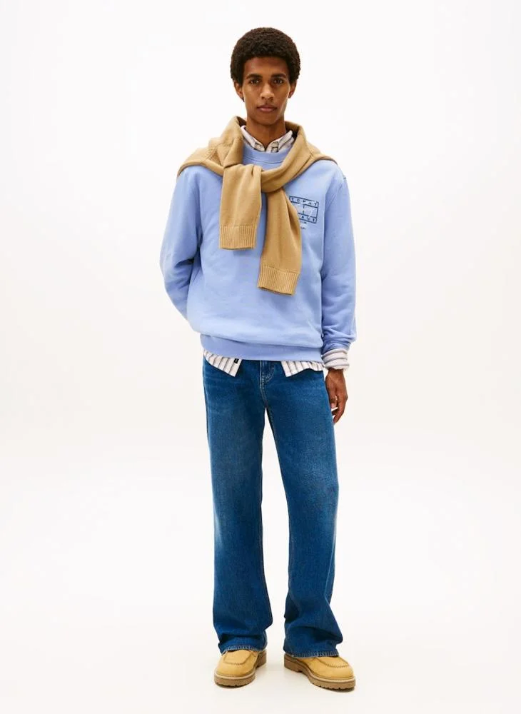 TOMMY JEANS  Regular Entry Dna Play Sweatshirt for Men | Best Price UAE