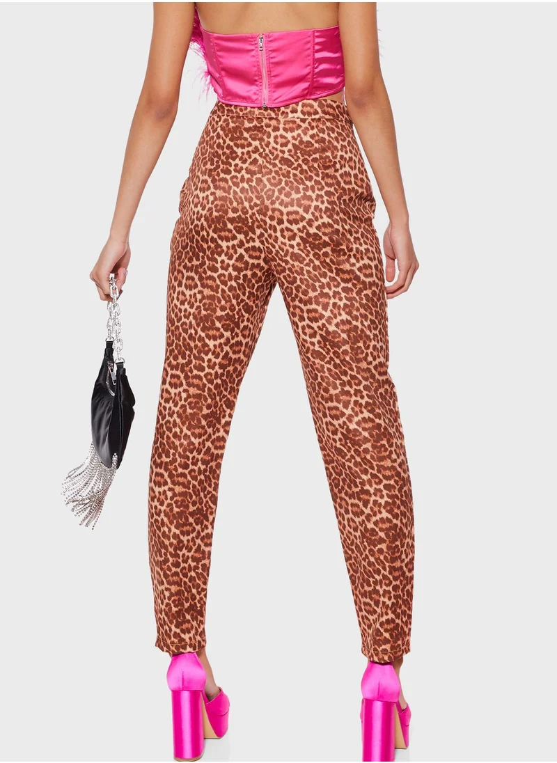 Missguided Printed Tailored Pants