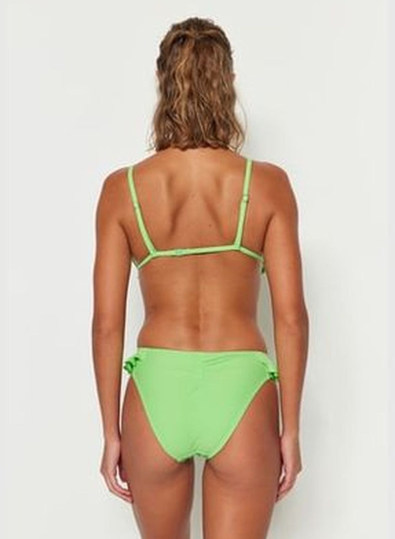 trendyol Green Frilled Regular Leg Bikini Bottoms TBESS23BA00173 - Image 4