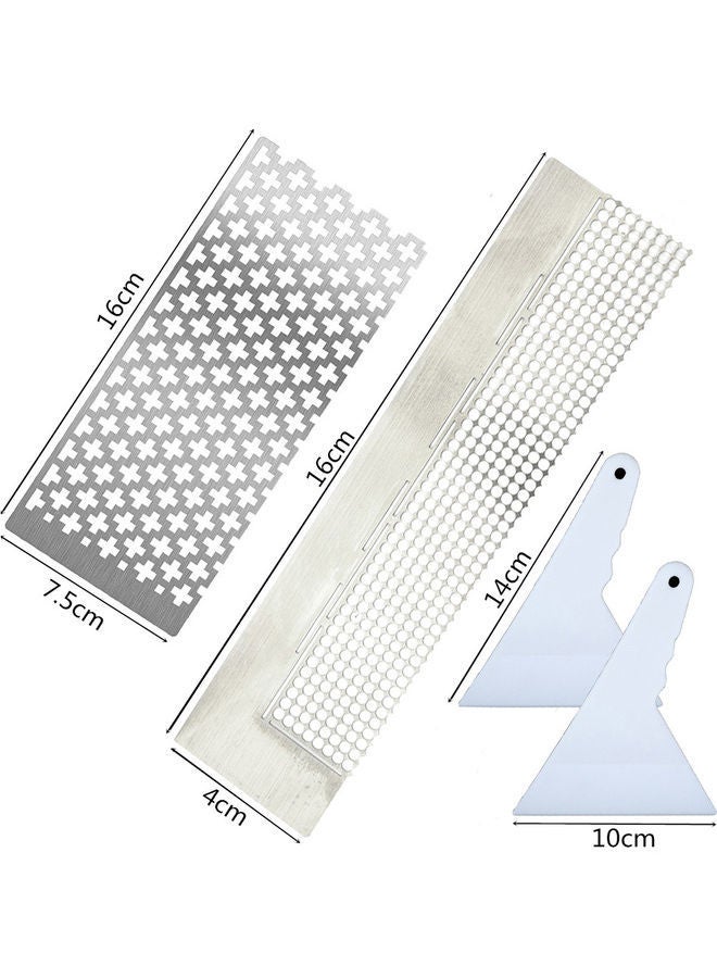NIBEMINENT 4-Piece 5D Diamond Painting Ruler Correction Tool - Image 2