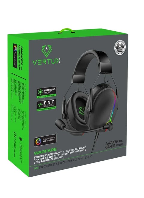Extreme Performance 7.1 Surround Sound Gaming Headset With ENC Microphone & Vibration Feedback