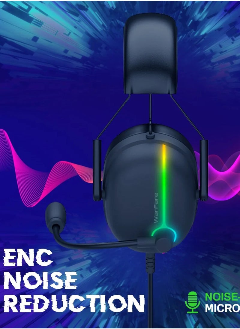 Generic - Extreme Performance 7.1 Surround Sound Gaming Headset With ENC Microphone & Vibration Feedback - Image 1
