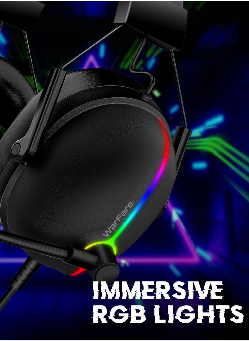 Generic - Extreme Performance 7.1 Surround Sound Gaming Headset With ENC Microphone & Vibration Feedback - Image 1