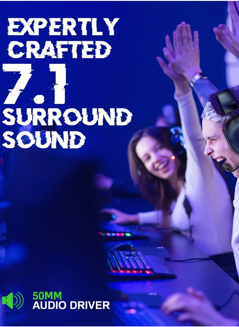 Generic - Extreme Performance 7.1 Surround Sound Gaming Headset With ENC Microphone & Vibration Feedback - Image 1