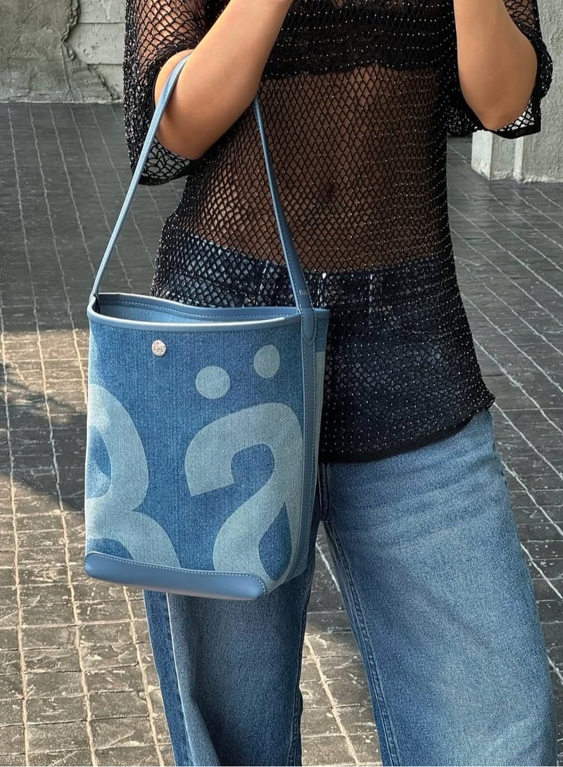 رالي رالّي حقيبة من الدنيم والجلد النباتي - Image 4